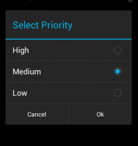 Alert dialog with single choice item selection implementation 